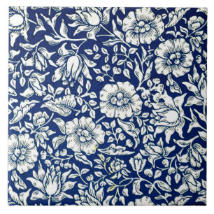 Morris - Blue Mallow Ceramic Tile