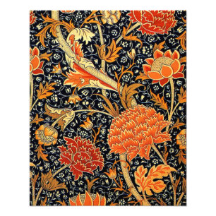 Morris - Cray, colourful floral pattern Photo Print