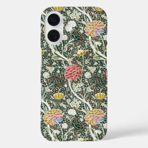 Morris Cray Vintage Blossom Floral Design Green iPhone 16 Case