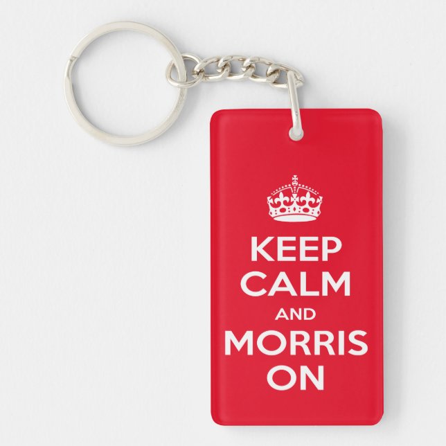 Morris Dancer's, Morris Dancing - Keep Calm Key Ring (Front)