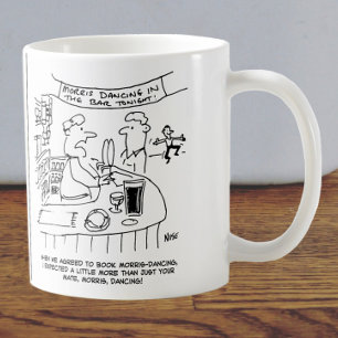 Morris Dancing in Pub. Traditional Morris Dancing Coffee Mug