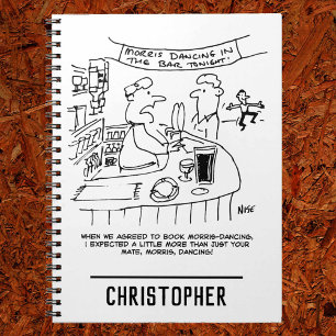Morris Dancing in Pub. Traditional Morris Dancing Notebook