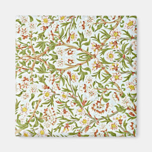 Morris - Delicate Floral Blossom Pattern Magnet