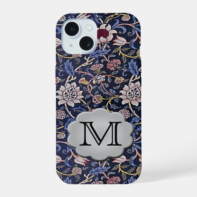 Morris Evenlode Monogram iPhone 15 Case (Back)