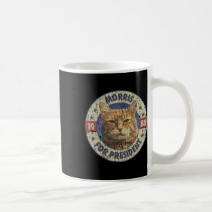 Morris For President Vintage 1988 Cat Lover Coffee Mug