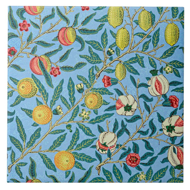 Morris - Four Fruits, popular pattern, Ceramic Tile (Front)