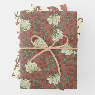 Morris Garden Floral Pattern Wrapping Paper Sheet