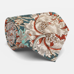 Morris Honeysuckle – Burnt Botanical Tie