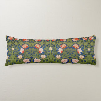 Morris inspired art pattern art nouveau body cushion