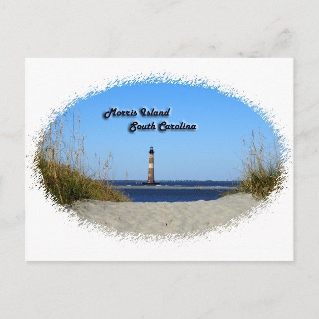 Morris Island -Lighthouse Postcard (Front)
