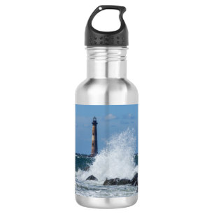 Morris Island Lighthouse Splash Water Bottle