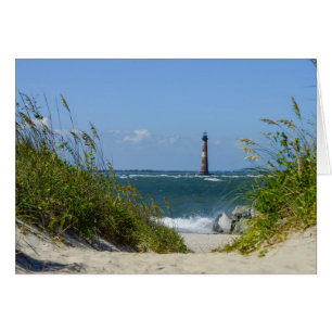 Morris Island Lighthouse Walkway Greeting Card
