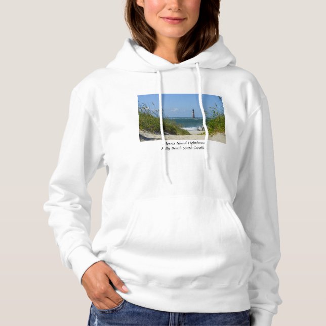 Morris Island Lighthouse Walkway Hoodie (Front)