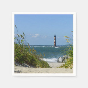 Morris Island Lighthouse Walkway Napkin