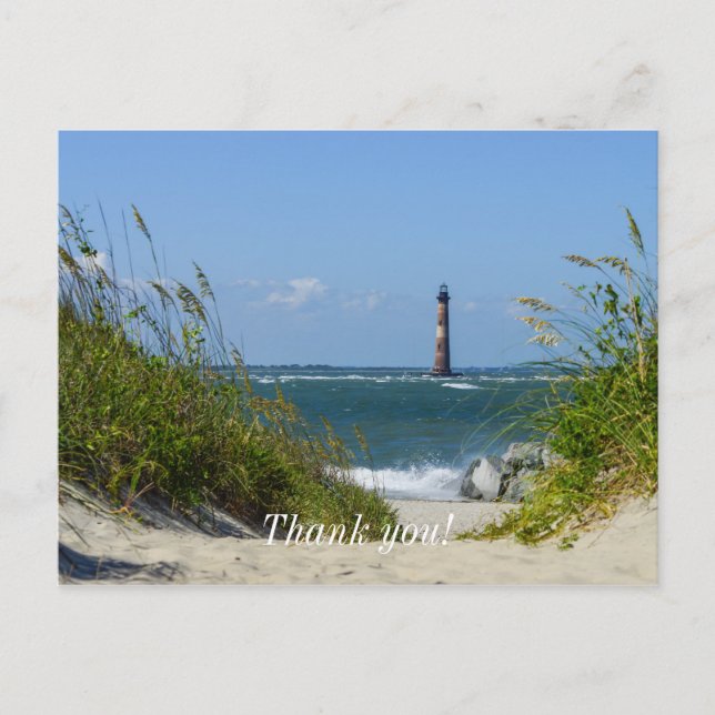 Morris Island Lighthouse Walkway Postcard (Front)