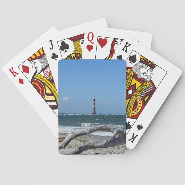 Morris Lighthouse And Tree Remains Playing Cards (Back)