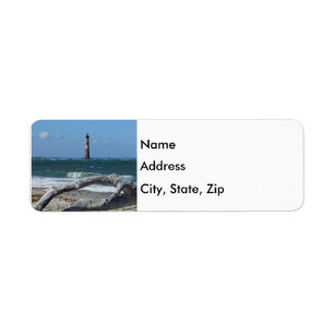 Morris Lighthouse And Tree Remains Return Address Label