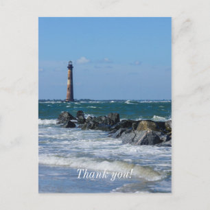Morris Lighthouse Folly Beach Postcard