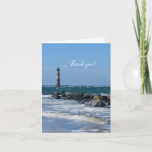 Morris Lighthouse Folly Beach Thank You Card