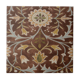 Morris Little Flower Art Nouveau Detail Ceramic Tile