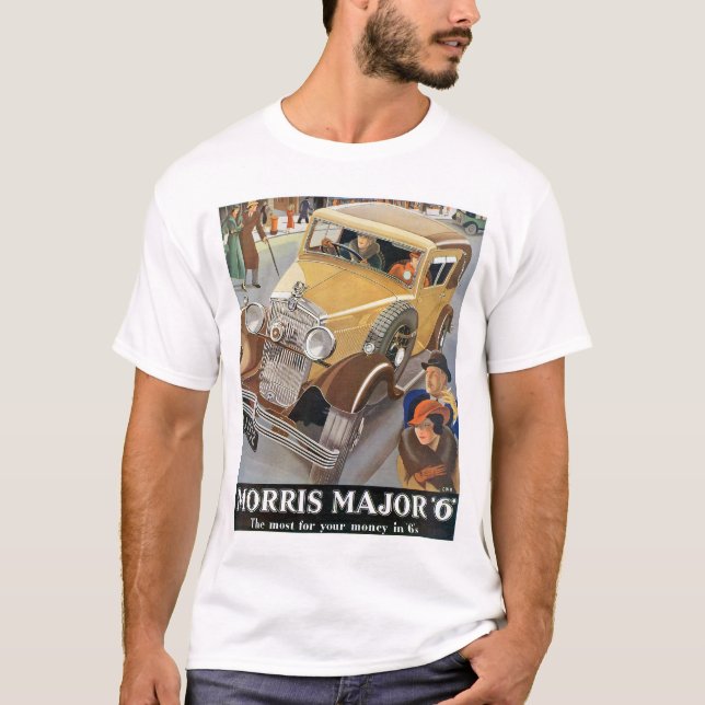 Morris Major '6' Automobile Ad T-Shirt (Front)