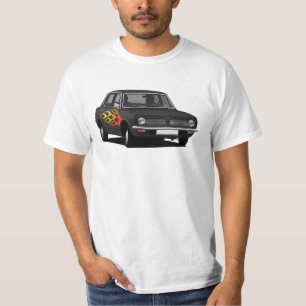 Morris Marina Super - black with flames T-Shirt