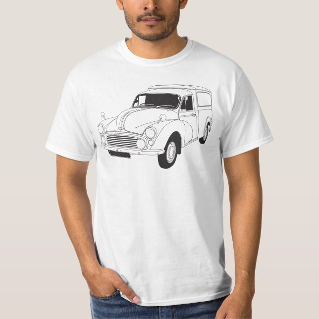 Morris Minor 1000 6WT Van T-shirt (Front)