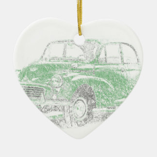 Morris Minor (Biro) Ceramic Tree Decoration