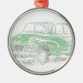 Morris Minor (Biro) Metal Ornament
