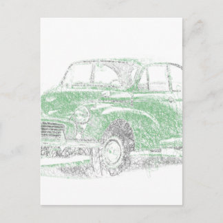 Morris Minor (Biro) Postcard