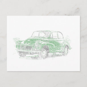 Morris Minor (Biro) Postcard