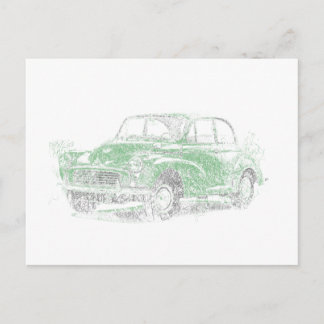 Morris Minor (Biro) Postcard