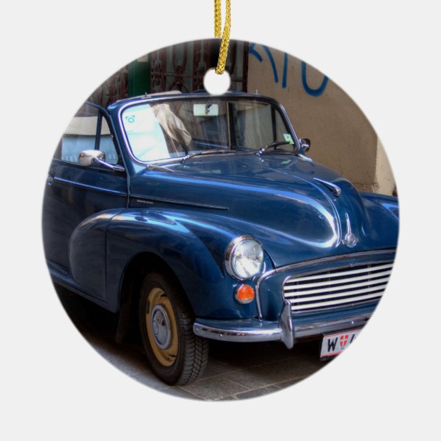 Morris Minor Convertible Tourer Ceramic Ornament (Front)