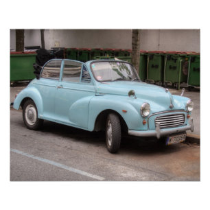 Morris Minor Convertible Tourer Poster