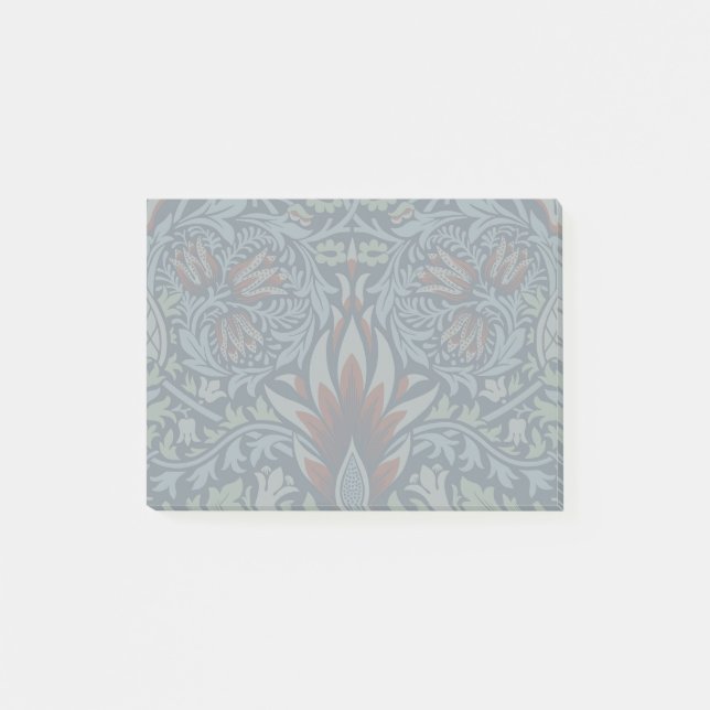 Morris Navy Blue Snakeshead Floral Wallpaper Post-it Notes (Front)
