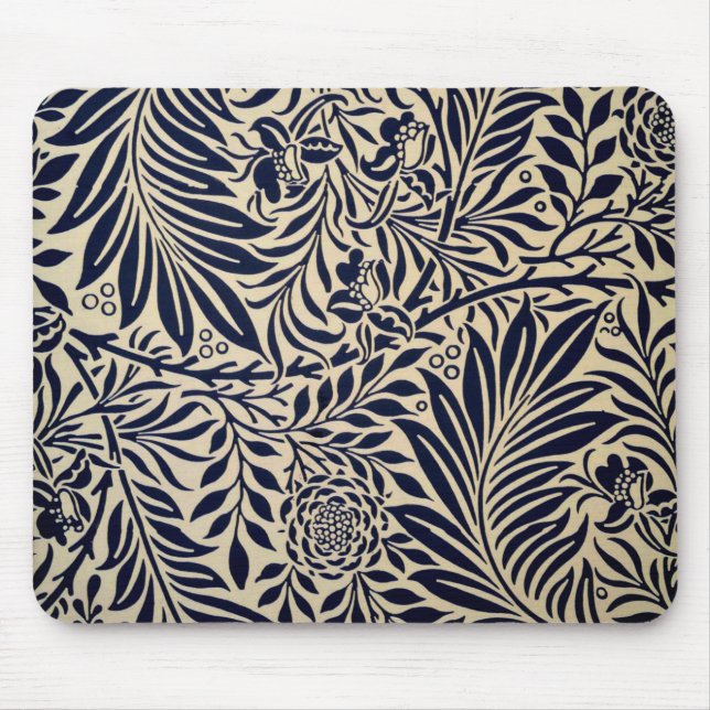 Morris - Spray - Navy Blue Mouse Pad (Front)