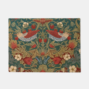 Morris - Strawberry Thief  #2 Floral Pattern  Doormat