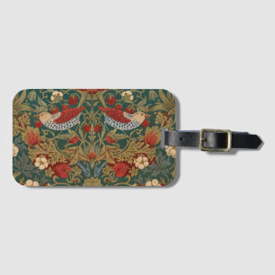 Morris - Strawberry Thief #2 Floral Pattern Luggage Tag