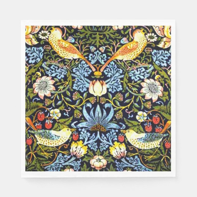 Morris - Strawberry Thief Napkin (Front)