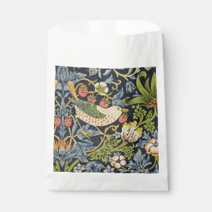 Morris Strawberry Thief Navy Blue Vintage Fine Art Favour Bag