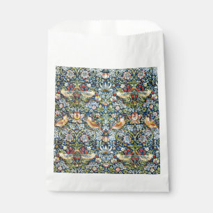 Morris Strawberry Thief Yellow Ivory Slate Blue Favour Bag