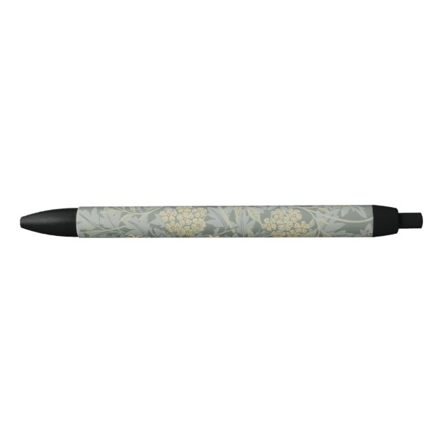 Morris Vine & Jasmine Garden Flower Classic Black Ink Pen (Front)