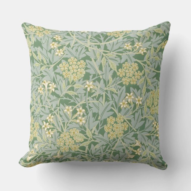 Morris Vine & Jasmine Garden Flower Classic Cushion (Front)