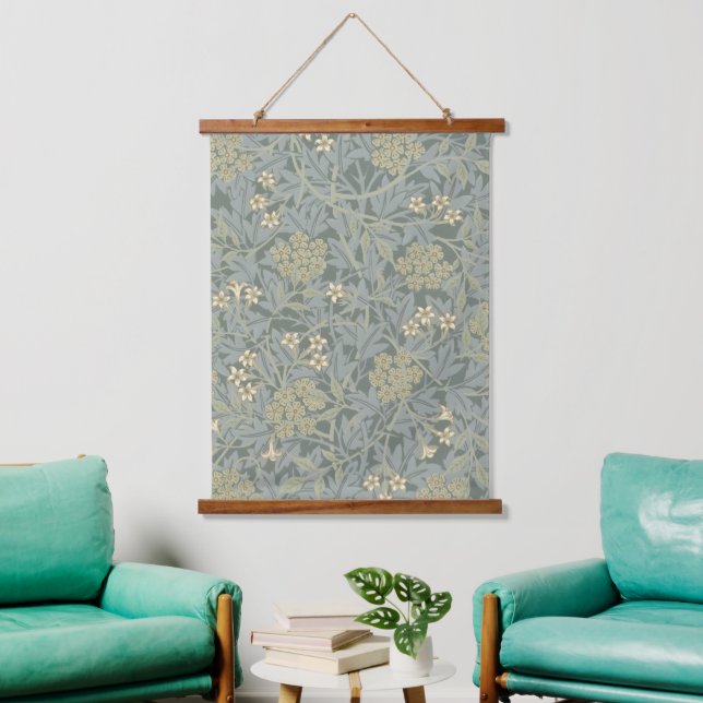 Morris Vine & Jasmine Garden Flower Classic Hanging Tapestry (Living Room)