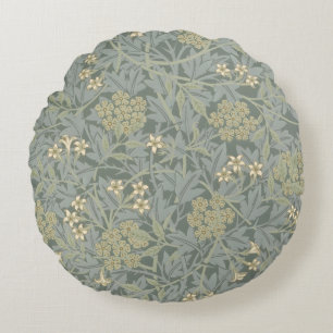 Morris Vine & Jasmine Garden Flower Classic Round Cushion