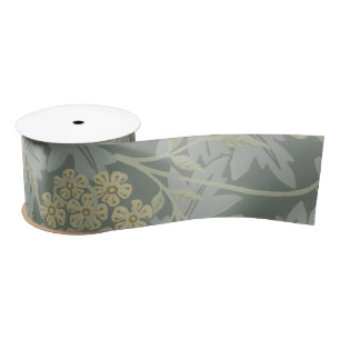 Morris Vine & Jasmine Garden Flower Classic Satin Ribbon