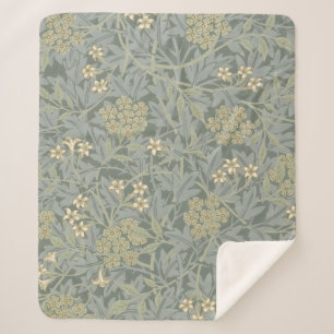 Morris Vine & Jasmine Garden Flower Classic Sherpa Blanket