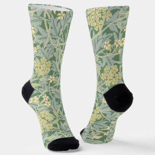 Morris Vine & Jasmine Garden Flower Classic Socks