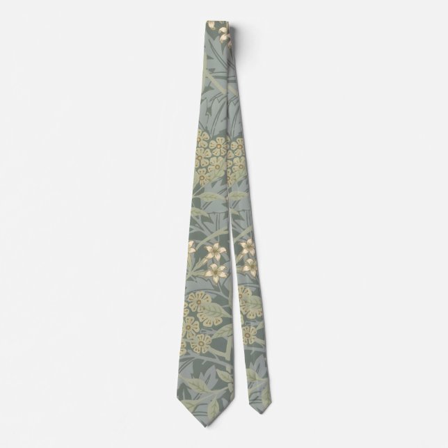 Morris Vine & Jasmine Garden Flower Classic Tie (Front)