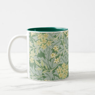Morris Vine & Jasmine Garden Flower Classic Two-Tone Coffee Mug